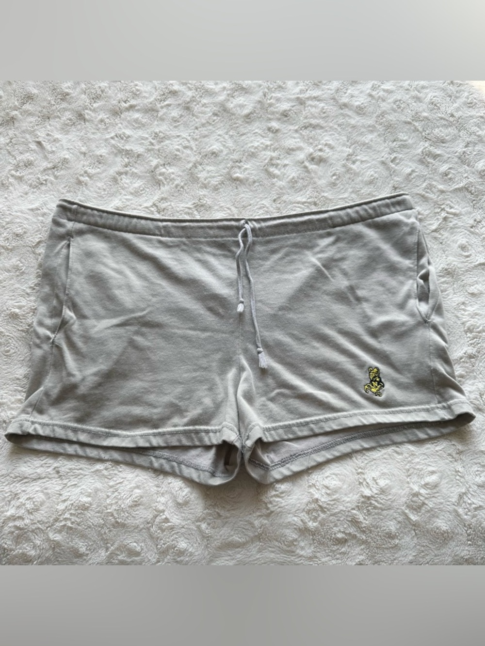 Vintage USNA Naval Academy Shorts Womens 3XL (Tag L) Gray Navy Ram Champion 90s
